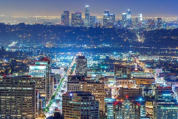 View of Los Angeles at Night